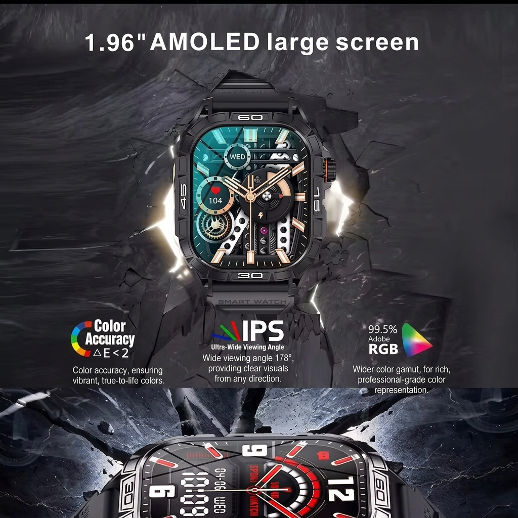 K63 Ultra Smartwatch - Calls, Messaging, GPS, Heart rate, Music & more