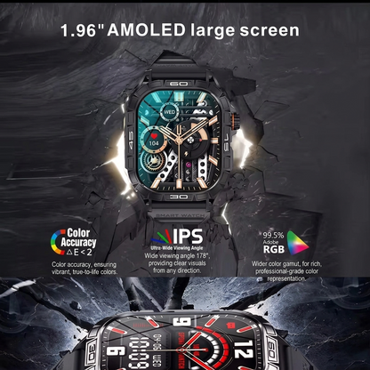 K63 Ultra Smartwatch - Calls, Messaging, GPS, Heart rate, Music & more